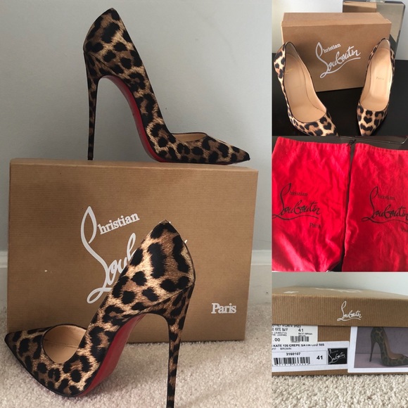 louboutin leopard print heels